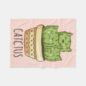 Couverture Polaire Cat rencontre Cactus (Devant (Horizontal))