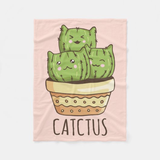 Couverture Polaire Cat rencontre Cactus (Devant)