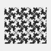 Couverture Polaire Cat Tessellation Blanche (Devant (Horizontal))