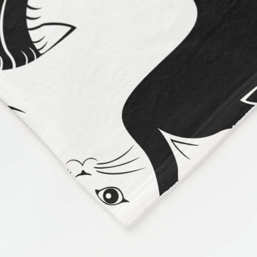 Couverture Polaire Cat Tessellation Blanche (Coin)