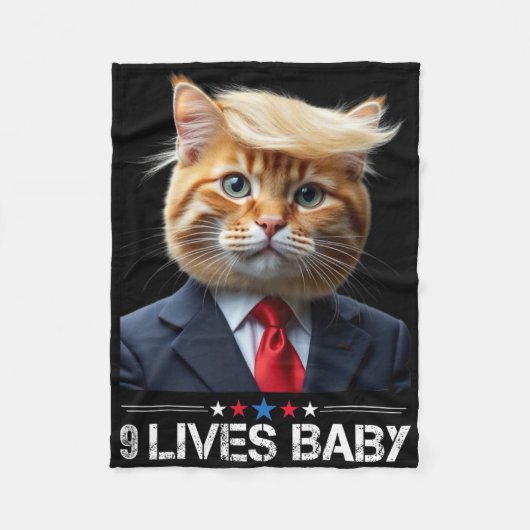 Couverture Polaire Cat Trump 9 Vit Ba1drôle Mème Trump (Devant)