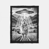 Couverture Polaire Cat Ufo Alien Abduction Funny Graphic Tees Men Wom (Devant)