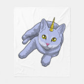 Couverture Polaire Cat Unicorn (Devant)