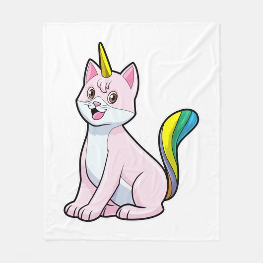 Couverture Polaire Cat Unicorn (Devant)