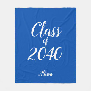 Couverture Polaire Catégorie personnalisée de diplômes Royal Blue