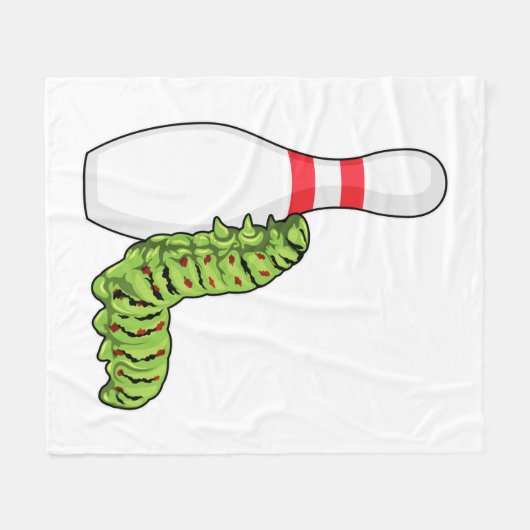 Couverture Polaire caterpillar at bowling with bowling pin (Devant (Horizontal))