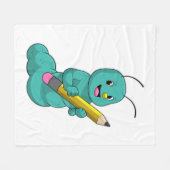Couverture Polaire Caterpillar avec crayon (Devant (Horizontal))