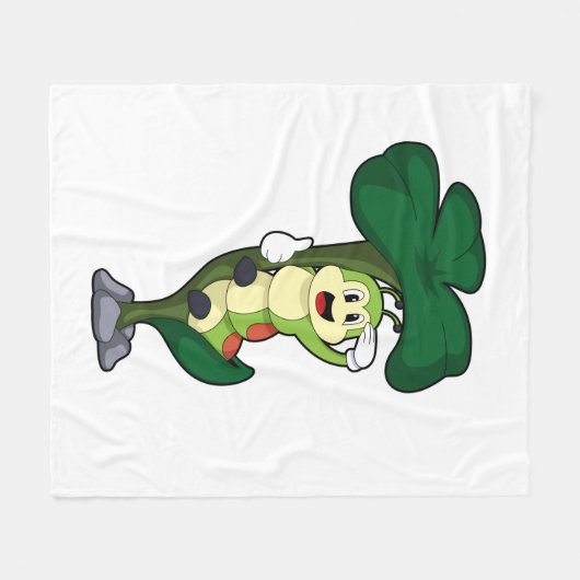 Couverture Polaire Caterpillar avec feuille (Devant (Horizontal))