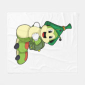 Couverture Polaire Caterpillar en tant qu'étudiant avec sac à dos (Devant (Horizontal))