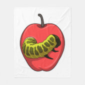 Couverture Polaire Caterpillar with Apple (Devant)