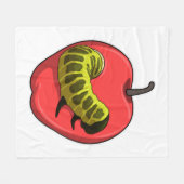 Couverture Polaire Caterpillar with Apple (Devant (Horizontal))