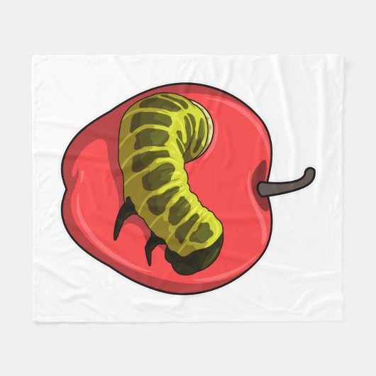 Couverture Polaire Caterpillar with Apple (Devant (Horizontal))
