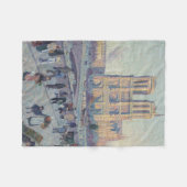 Couverture Polaire Cathédrale Notre-Dame Paris France Peinture classi (Devant (Horizontal))