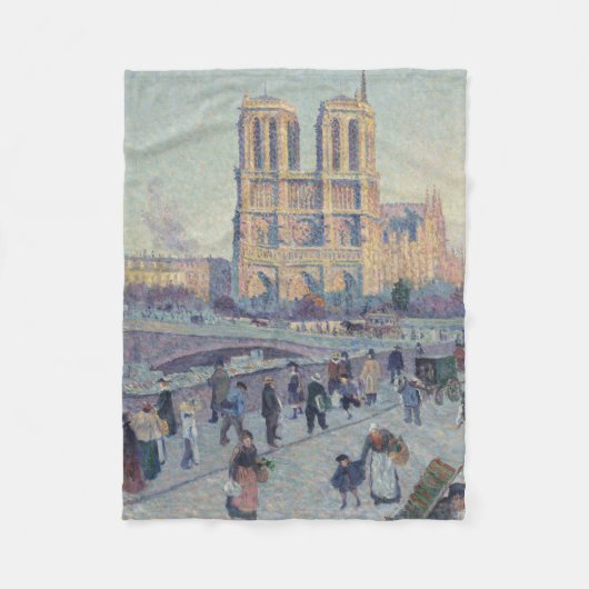 Couverture Polaire Cathédrale Notre-Dame Paris France Peinture classi (Devant)