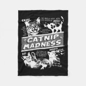 Couverture Polaire Catnip Madness Cute Kitten Funny Cat Pet Humor  (Devant)