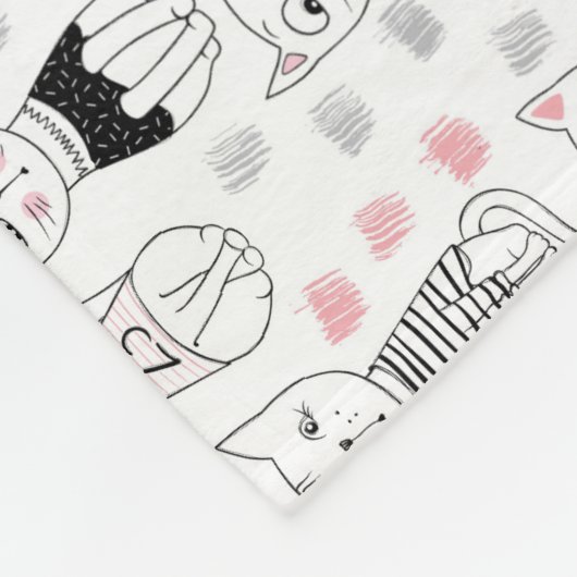 Couverture Polaire Cats Blanche polaire (Coin)