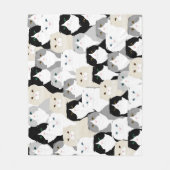 Couverture Polaire Cats et chats Blanche en polaire (Devant)