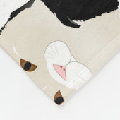 Couverture Polaire Cats et chats Blanche en polaire (Coin)