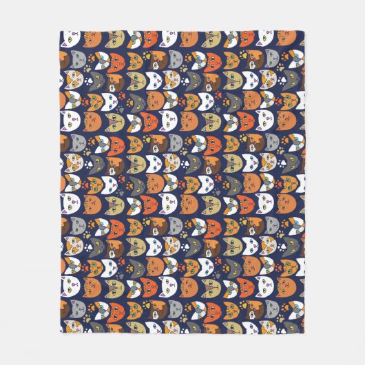 Couverture Polaire Cats Everywhere Cat Person (Devant)