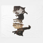 Couverture Polaire Cats on a blanket (Devant (Horizontal))