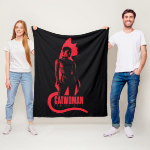 Couverture Polaire Catwoman Selina Kyle Chat Silhouette