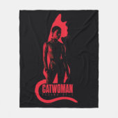 Couverture Polaire Catwoman Selina Kyle Chat Silhouette (Devant)
