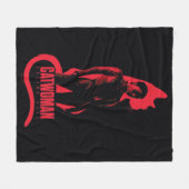 Couverture Polaire Catwoman Selina Kyle Chat Silhouette (Devant (Horizontal))