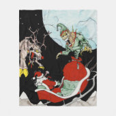 Couverture Polaire cauchemar de Noël Custom Fleece Blanket (Devant)