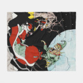 Couverture Polaire cauchemar de Noël Custom Fleece Blanket (Devant (Horizontal))
