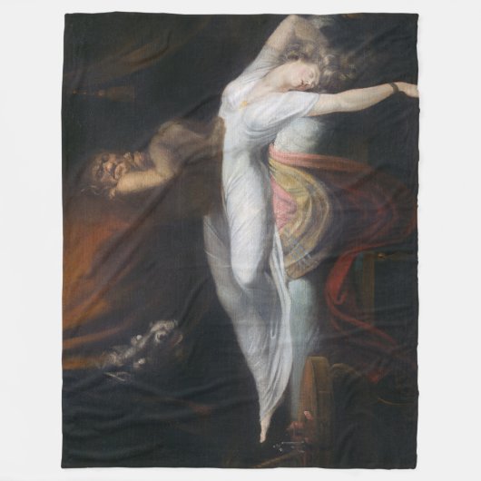 Couverture Polaire Cauchemar par Henry Fuseli Gothic Macabre Dark Art (Devant)