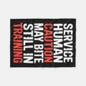 Couverture Polaire Caution Service Human Bite Training Still May Humo (Devant (Horizontal))