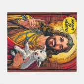 COUVERTURE POLAIRE CAVALIER DE COEUR (Devant (Horizontal))