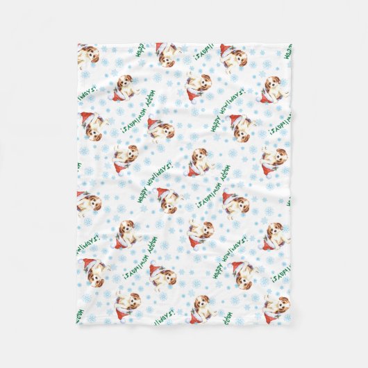 Couverture Polaire Cavalier de Noël (Devant)