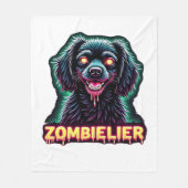 Couverture Polaire Cavalier King Charles Spaniel CKCS Zombie Dog Hall (Devant)
