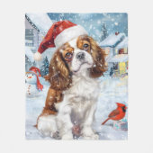 Couverture Polaire Cavalier King Winter Wonderland Noël Joie (Devant)