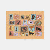 Couverture Polaire Cavalier le roi Charles Spaniel Blanket (Devant (Horizontal))