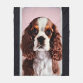 Couverture Polaire cavalier roi charles spaniel AI7 (Devant)
