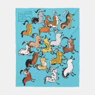 Couverture Polaire Cave Pony polaire Blanche 4