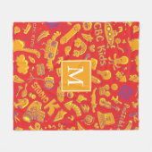 Couverture Polaire CBC Kids Motif Monogram Fleece Blanche (Devant (Horizontal))