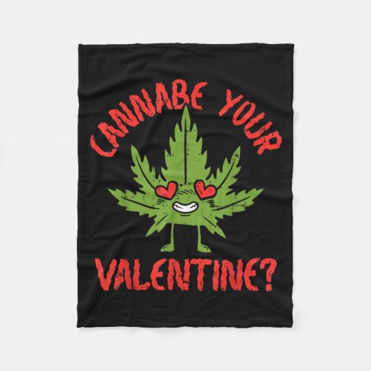 Couverture Polaire Cbe Your Valentine Weed Stoner  (Devant)