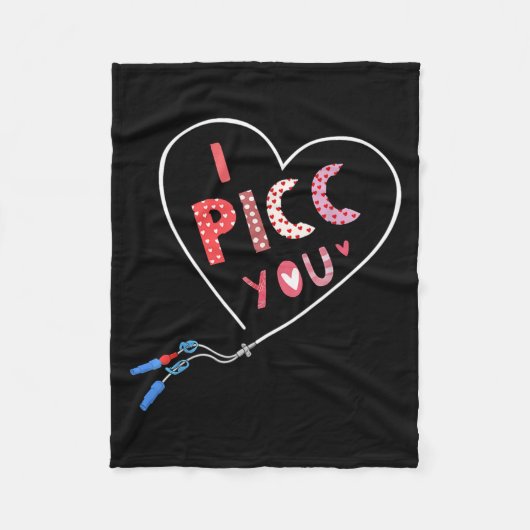 Couverture Polaire Cc Heart Valentine Vascular Access Team Cc Iv Nurs (Devant)