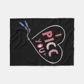 Couverture Polaire Cc Heart Valentine Vascular Access Team Cc Iv Nurs (Devant (Horizontal))