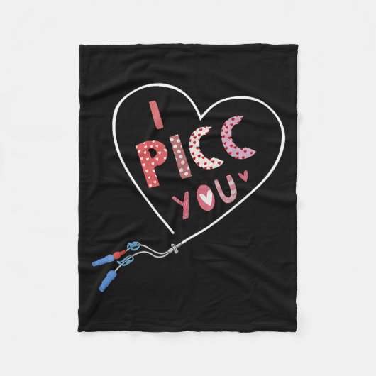 Couverture Polaire Cc Heart Valentine Vascular Access Team Cc Iv Nurs (Devant)