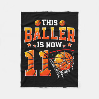 Couverture Polaire Ce Baller a 11 ans Enfants Baseball Garçons 11e An