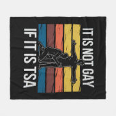 Couverture Polaire Ce N'Est Pas Gay S'Il S'Agit De TSA Security LGBTQ (Devant (Horizontal))