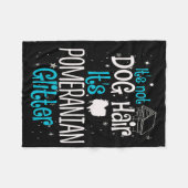 Couverture Polaire Ce n'est pas les cheveux de chien, c'est le cadeau (Devant (Horizontal))