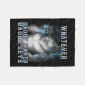 Couverture Polaire Ce que Daddy veut papa obtient Werewolf mèmes Br (Devant (Horizontal))