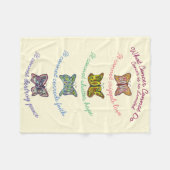 Couverture Polaire Ce que le cancer ne peut pas faire ailes Chemo Cou (Devant (Horizontal))