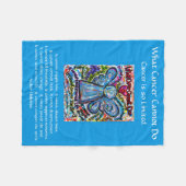 Couverture Polaire Ce que le cancer ne peut pas faire Angel Chemo Cou (Devant (Horizontal))