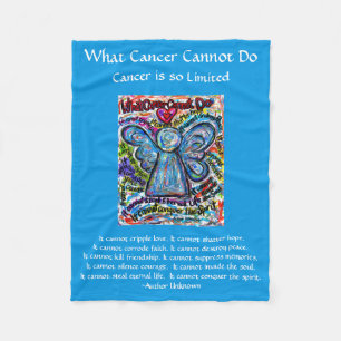 Couverture Polaire Ce que le cancer ne peut pas faire Angel Chemo Cou